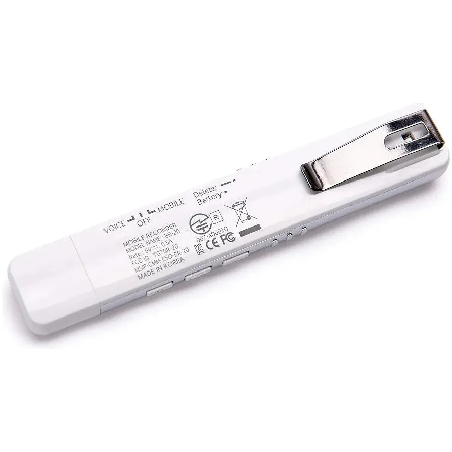 Bluetooth Cell Phone & Conversation Recording Device - 8GB Flash Drive, 20-Hour Battery