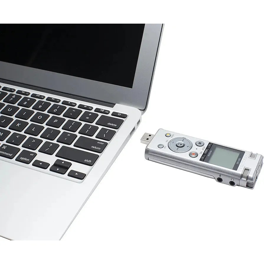 OM SYSTEM OLYMPUS DM-720 Digital Voice Recorder - 4GB, Micro SD, USB Charging, PC Connection, Transcription Mode (Silver)