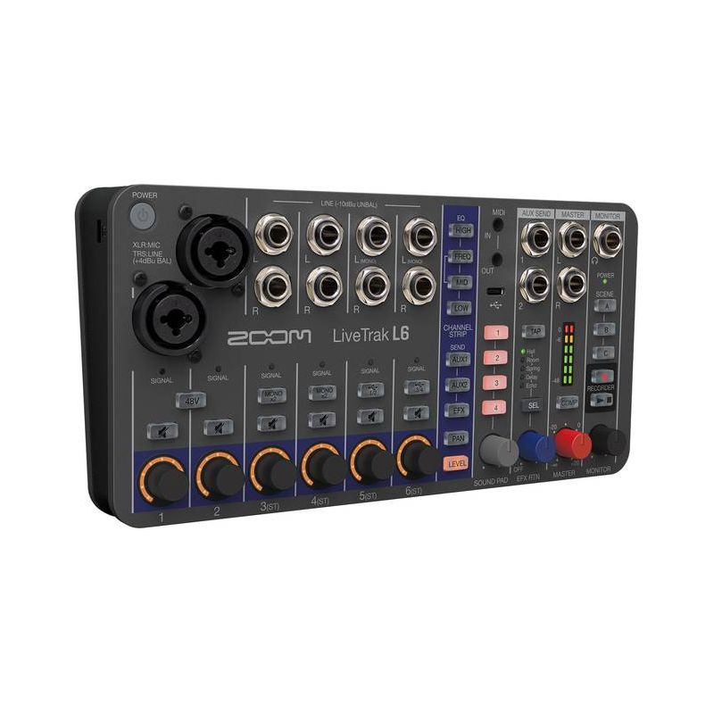 Zoom LiveTrak L6 - Compact 10-Channel Digital Mixer & Recorder