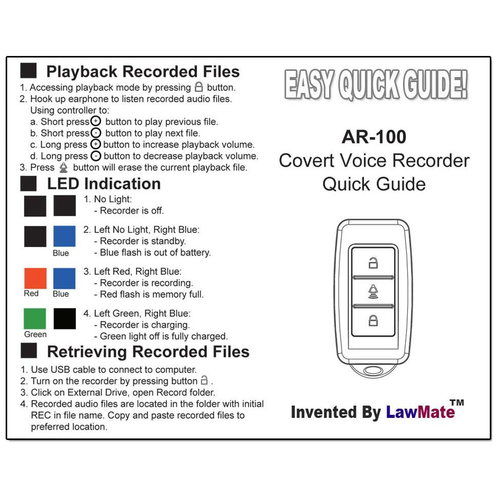 Keychain Voice Recorder - how to use