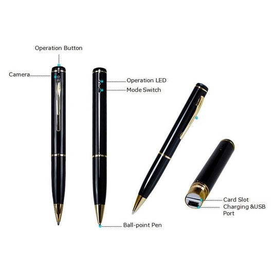 HD Security Pen Camera with Motion Activated Recording