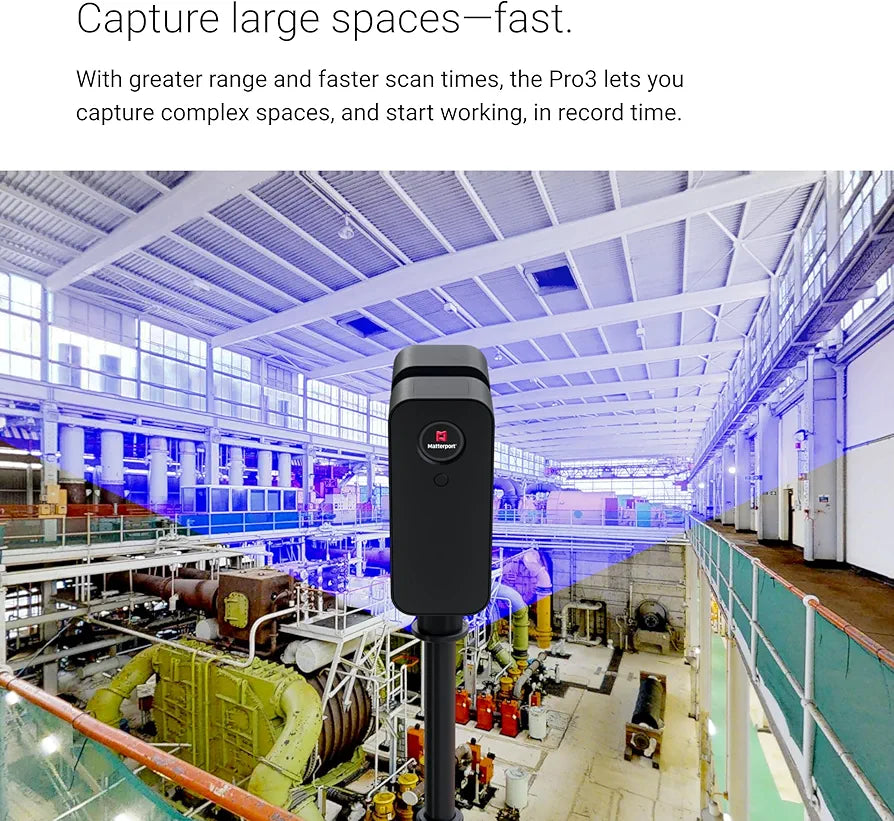 Matterport Pro3: Fastest 3D Lidar Scanner for Professional Virtual Tours & 4K Photography