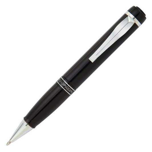 ProofPronto MQ-99 black ballpoint-style pen voice recorder, fully assembled with cap on